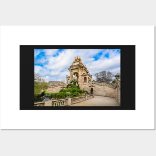 Cascada del Parc de la Ciutadella in Barcelona, Spain Posters and Art